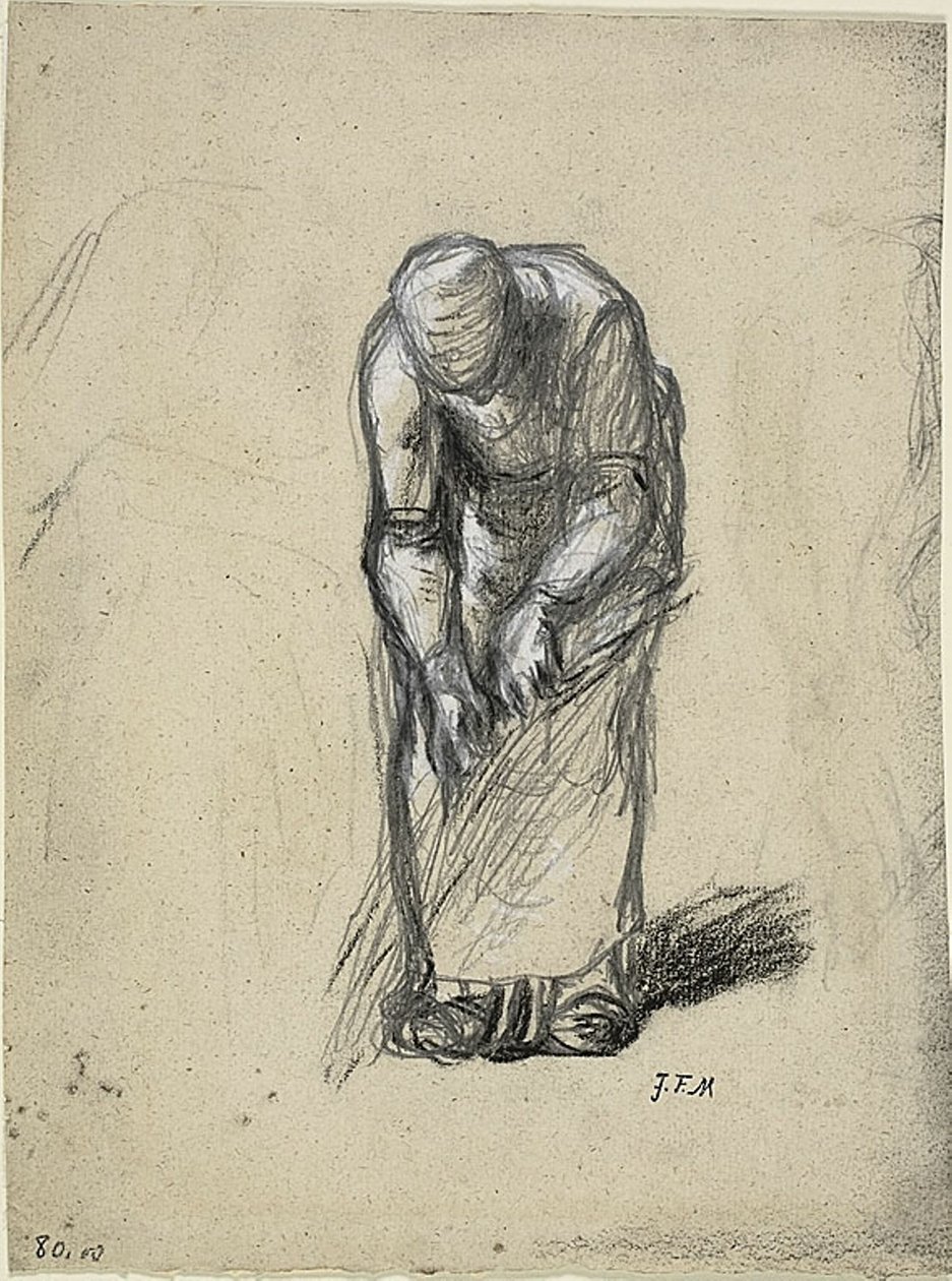 Estudio para extracción de lino de Jean Francois Millet