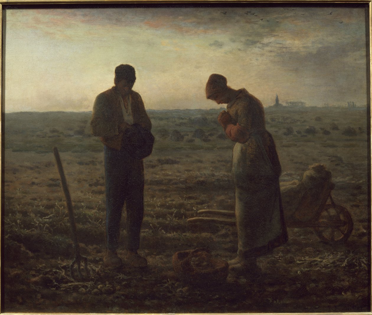 El Ángelus - óleo sobre lienzo de Jean Francois Millet