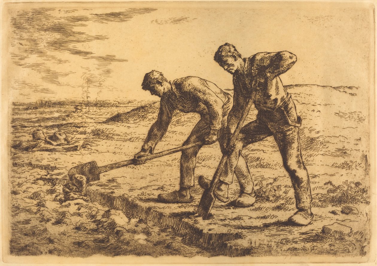 Los cavadores de Jean Francois Millet