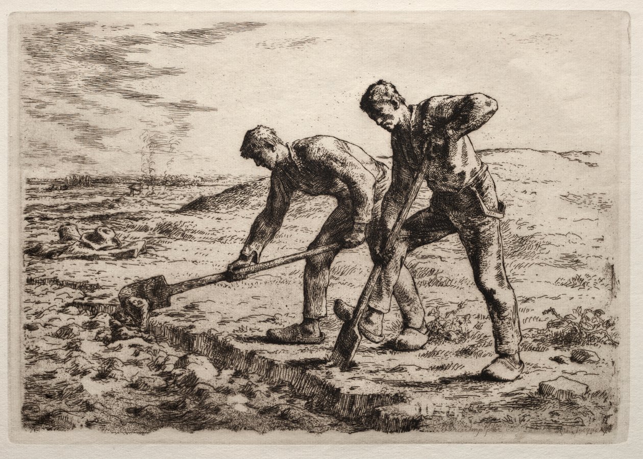 Los Cavadores de Jean Francois Millet