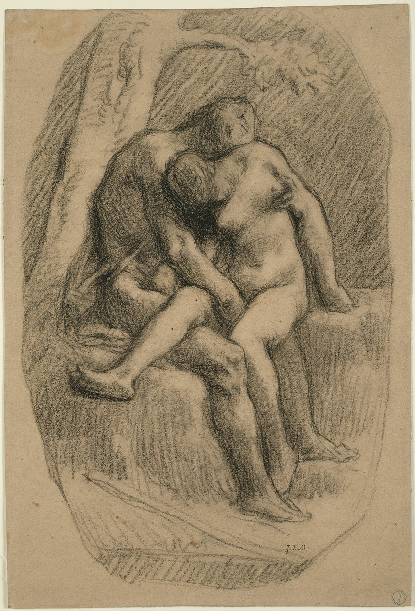 Los amantes de Jean Francois Millet