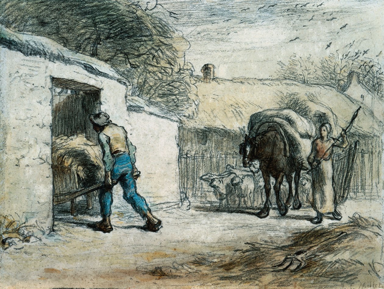 El regreso del campo de Jean Francois Millet