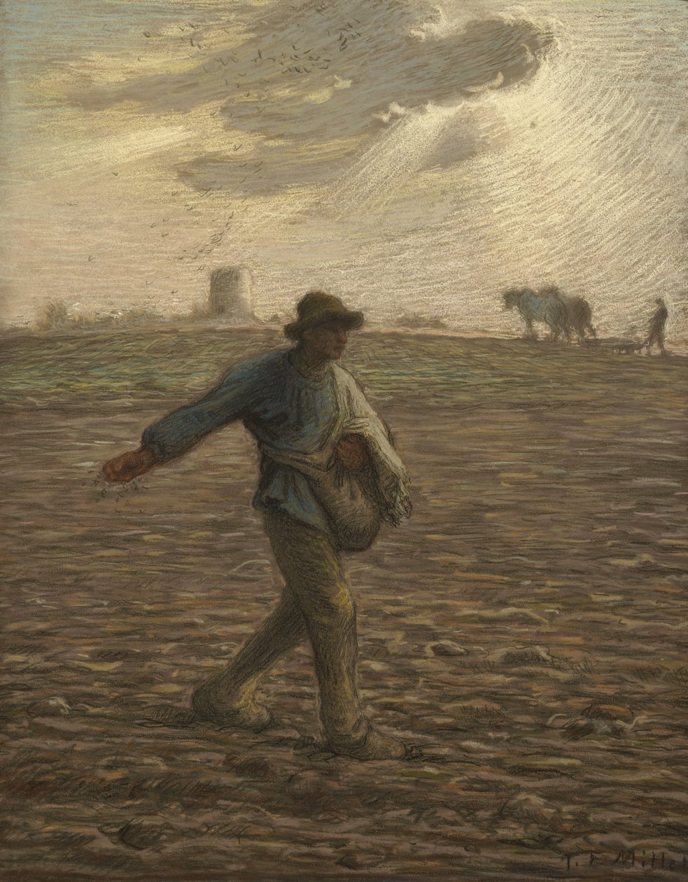 El sembrador, c.1865 de Jean Francois Millet