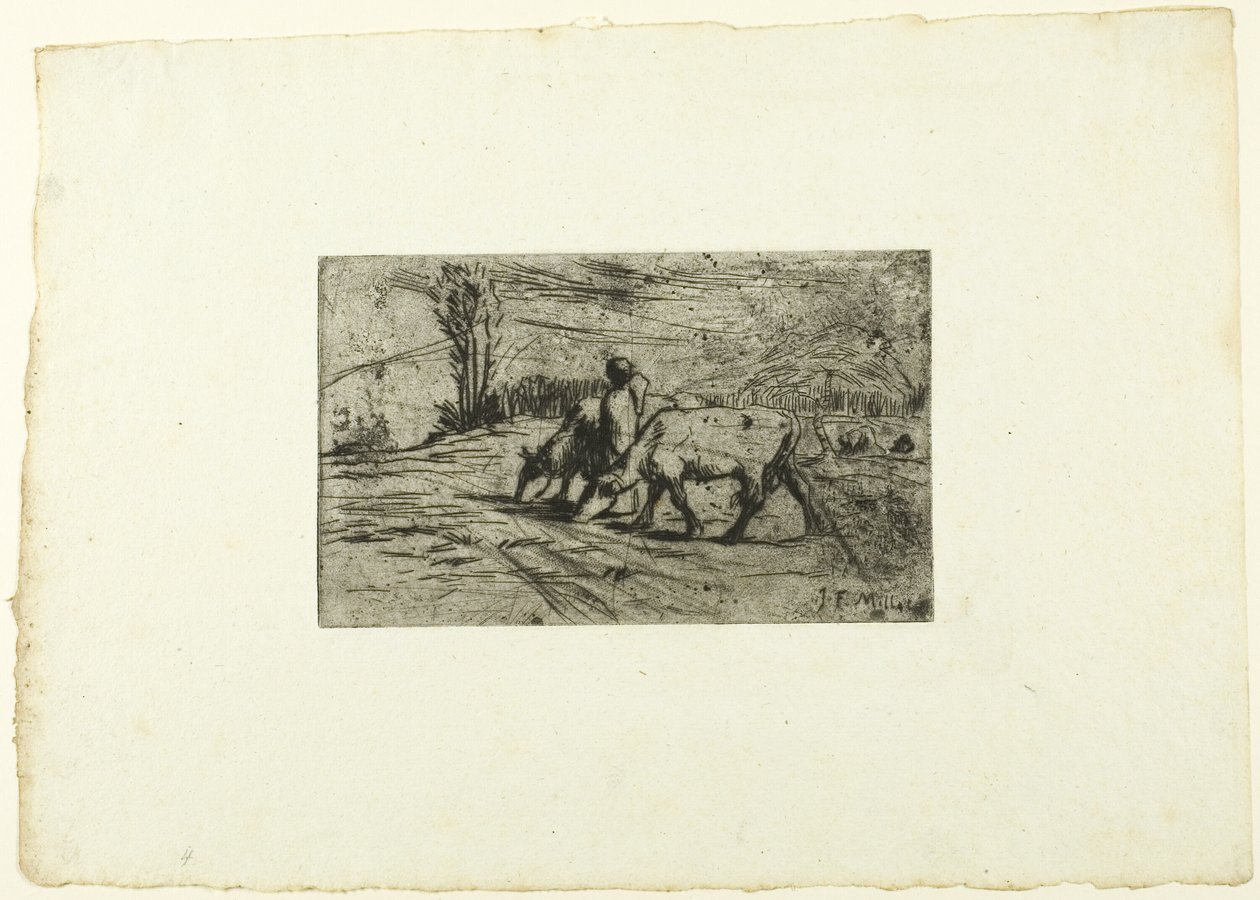 Las dos vacas de Jean Francois Millet