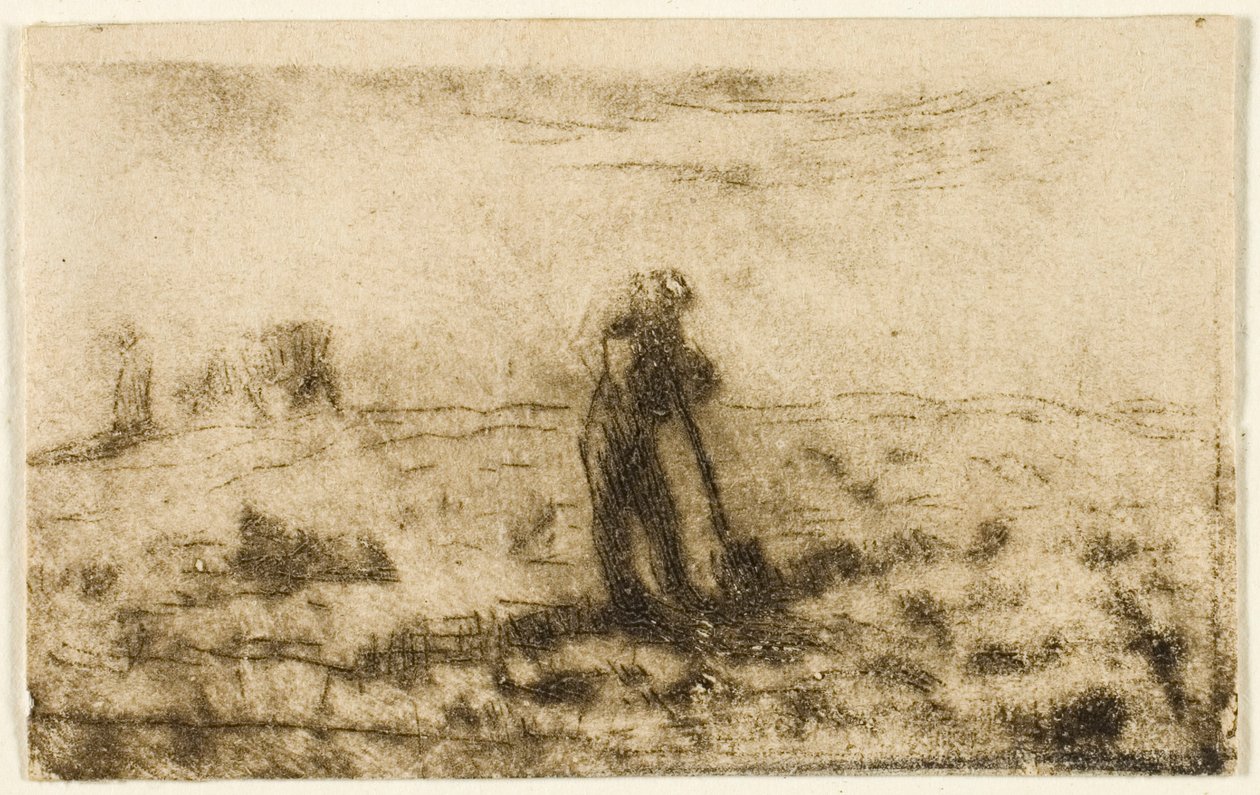 Mujer Colgando Ropa de Jean Francois Millet