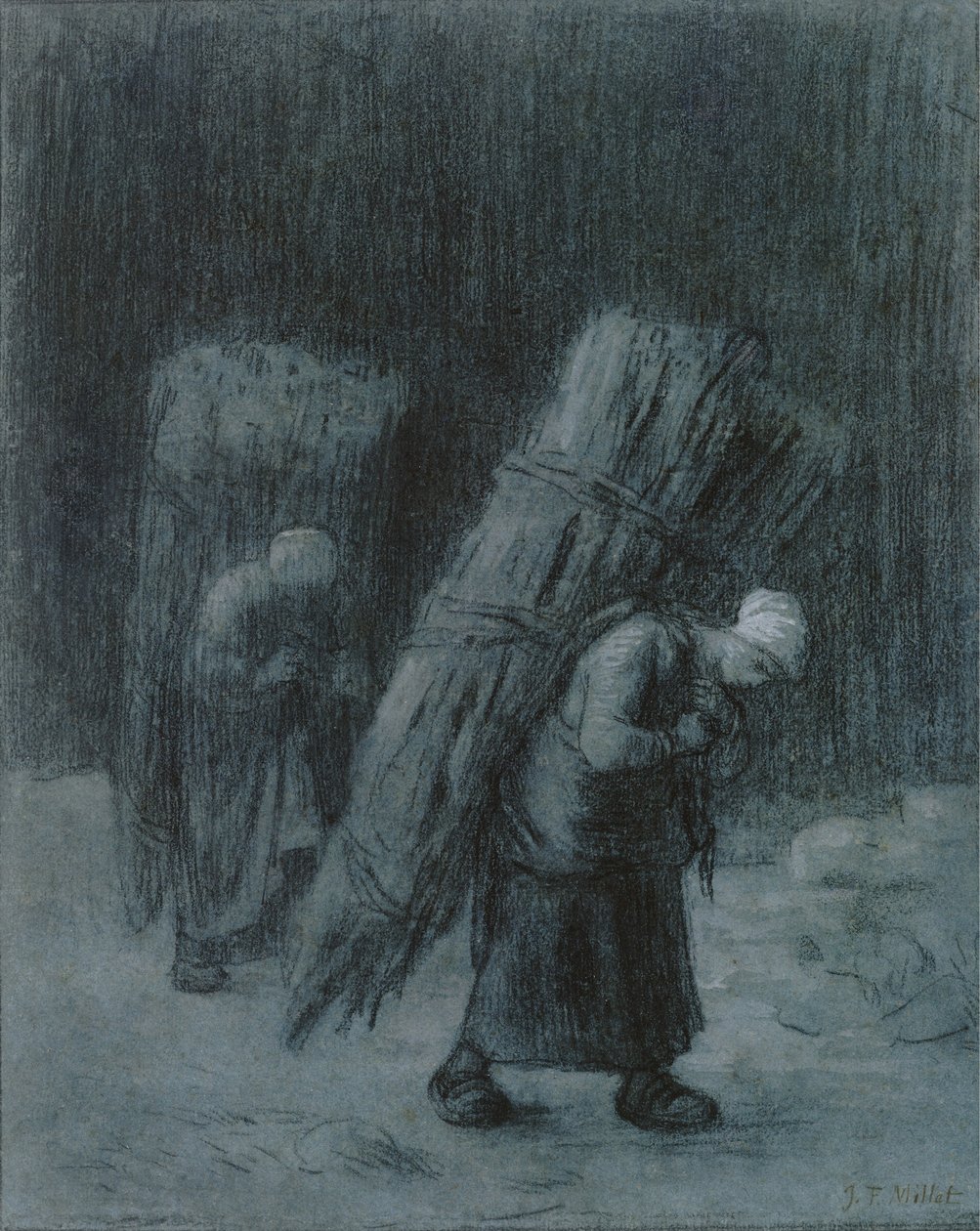 Mujeres cargando ramas, c.1858 de Jean Francois Millet