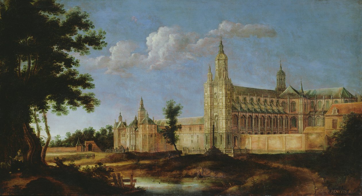 Vista de la Abadía de Saint-Amand-les-Eaux, fundada en 647 de Jean Francois Neyts