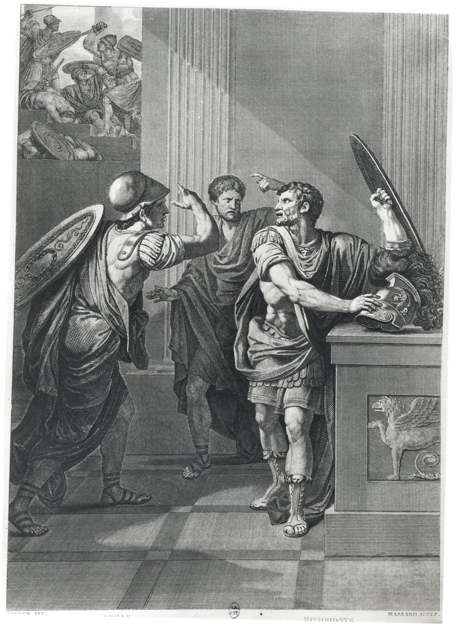 Arcan y Mitrídates, ilustración de 