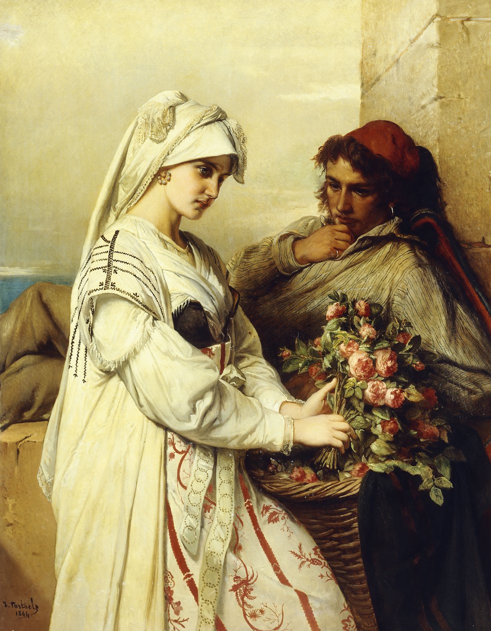 Idilio, 1864 de Jean Francois Portaels