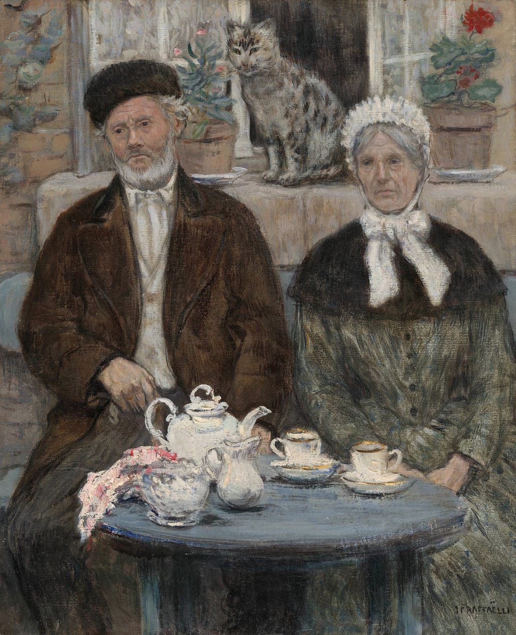 Té de la tarde, c. 1880 de Jean Francois Raffaelli