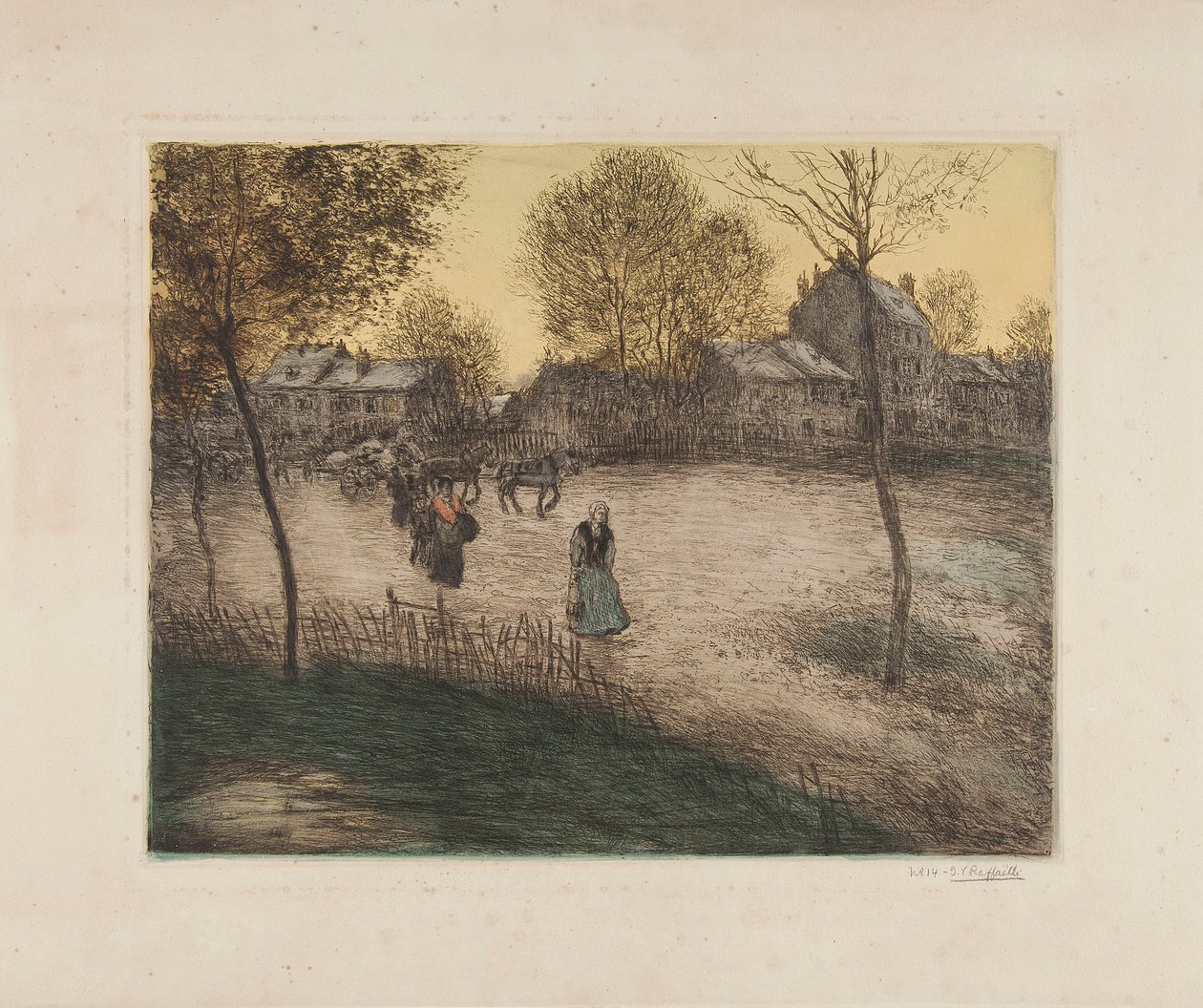 La plaza de la revuelta de Jean Francois Raffaelli