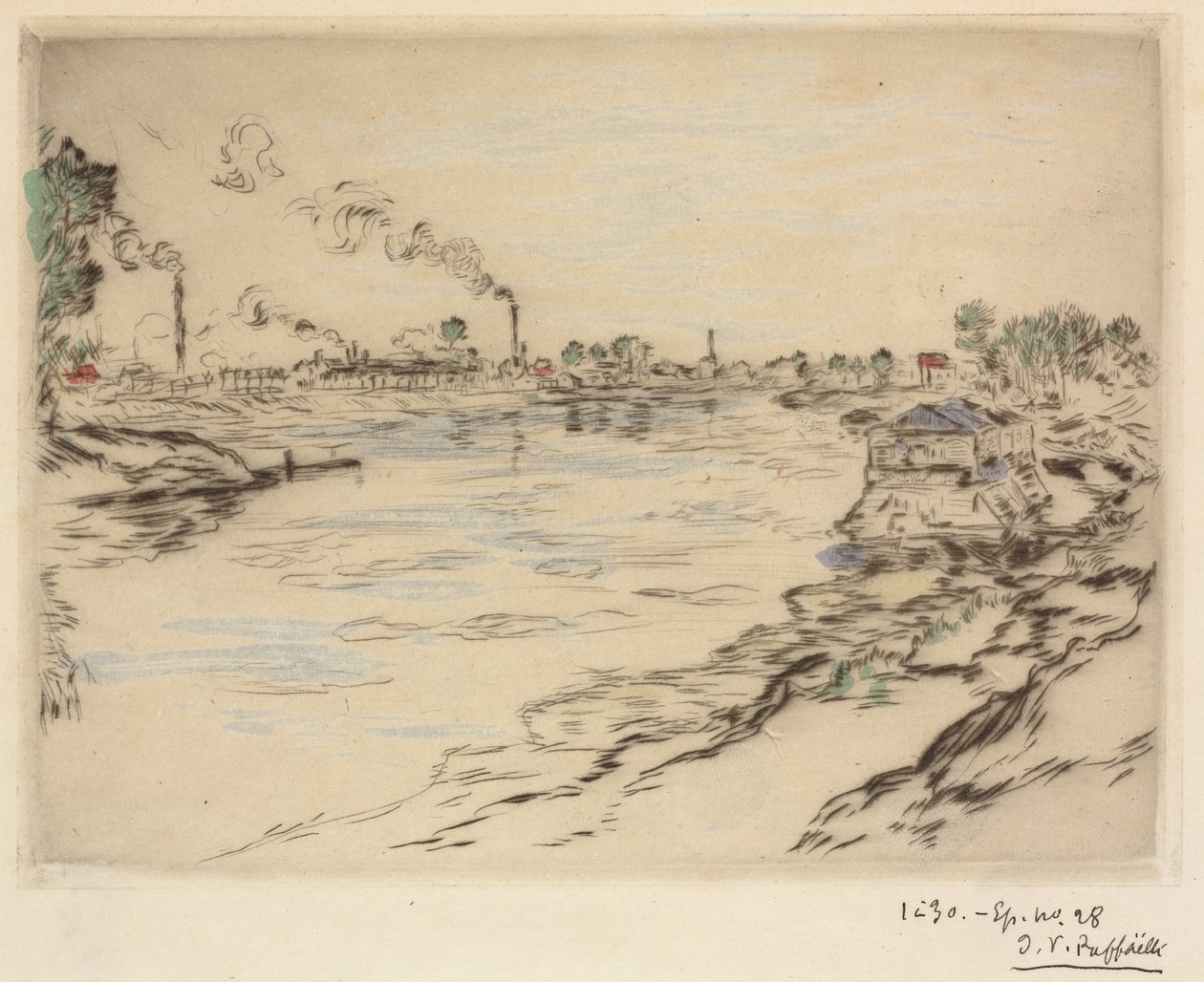 El Sena en Asnières de Jean Francois Raffaelli