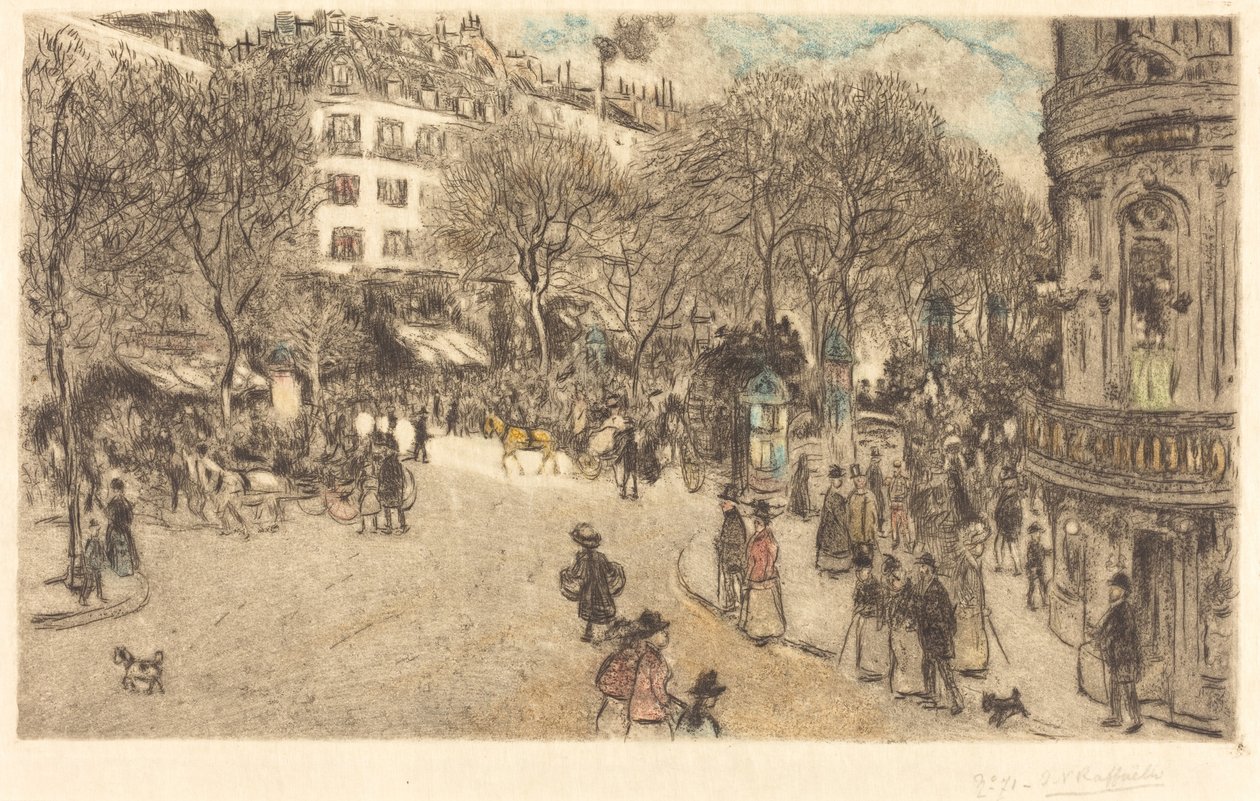 El Bulevar de los Italianos de Jean Francois Raffaelli
