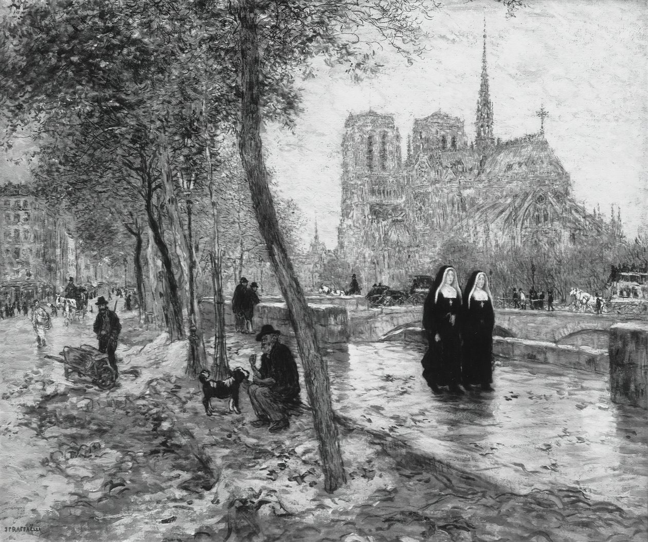 Notre Dame de París, 1890-95 de Jean Francois Raffaelli