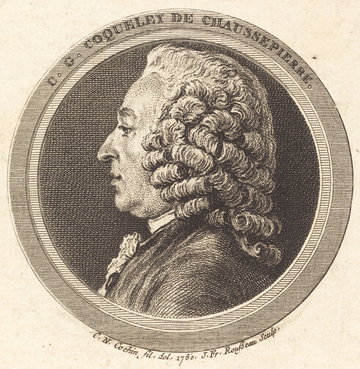 Charles-Georges Coqueley de Chaussepierre de Jean Francois Rousseau after Charles Nicolas Cochin II