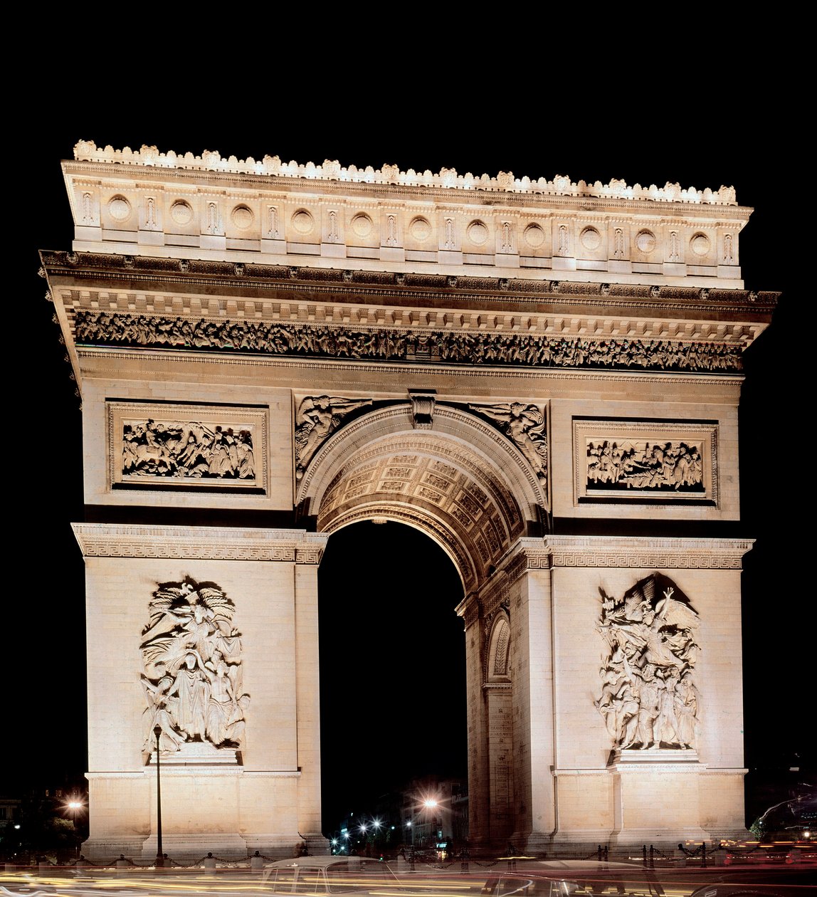 Vista del Arco de Triunfo realizado por Jean Francois Chalgrin (1739-1811) de Jean Francois Therese Chalgrin