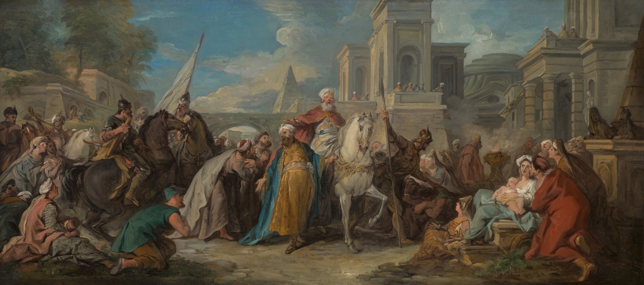 El Triunfo de Mardoqueo de Jean François de Troy