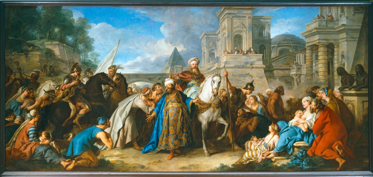 El triunfo de Mardoqueo ... de Jean François de Troy