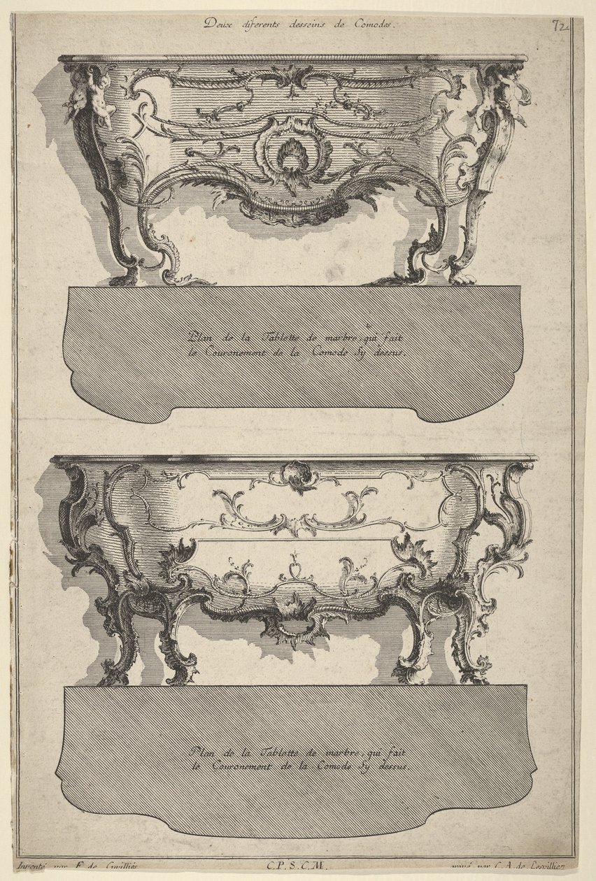 Diseños para dos cómodas, del 