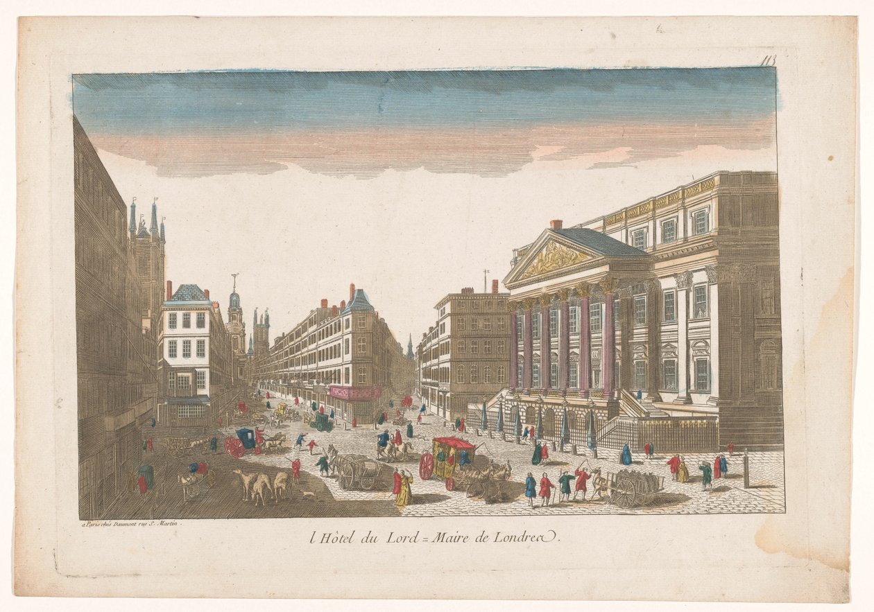 Vista de la Mansion House en Londres
l