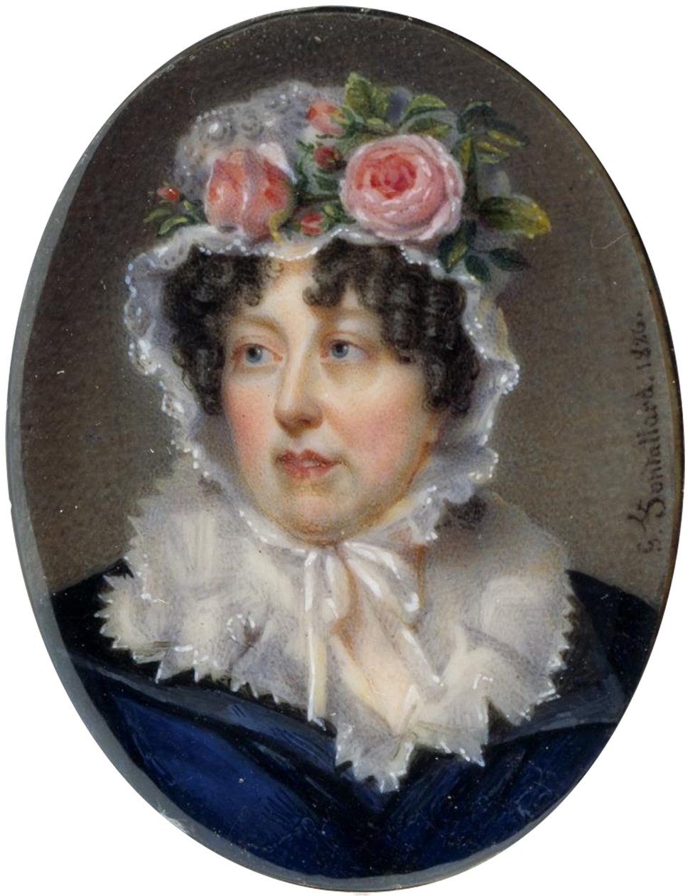 Pulsera con retrato de Lady Susan Murray de Jean François Gérard Fontallard