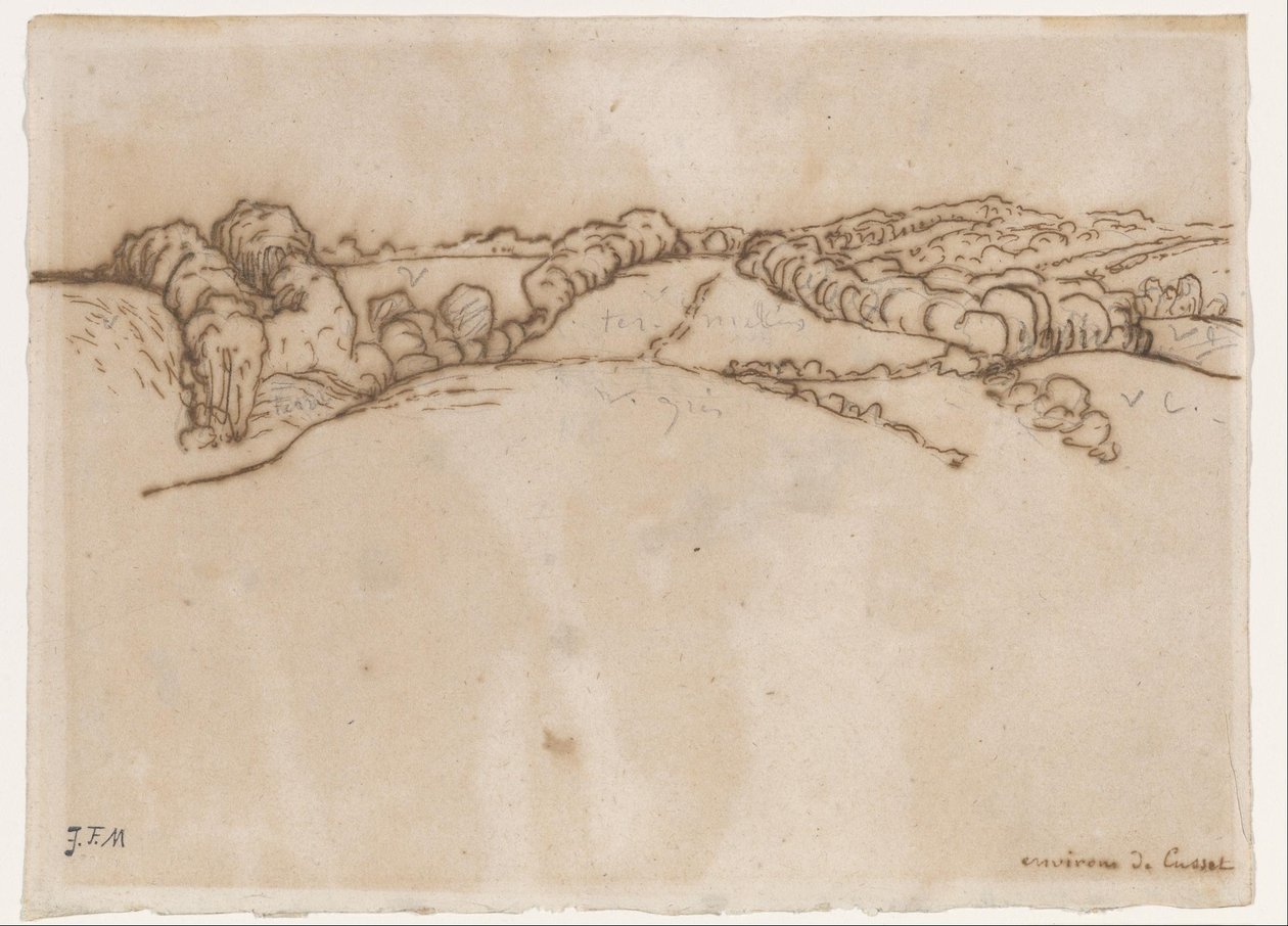 Alrededores de Cusset de Jean Francois Millet