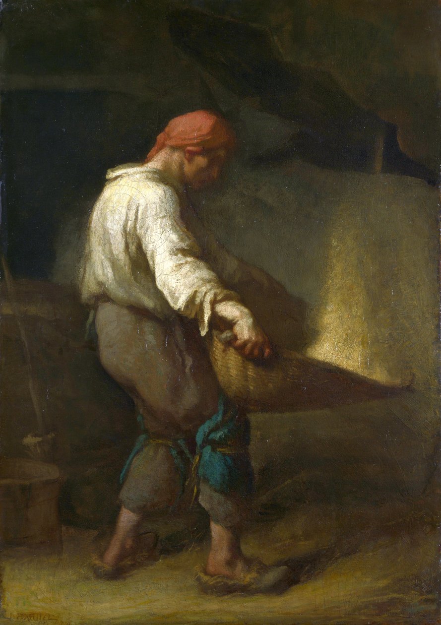 Un vanneur  Un vanneur The Winnower de Jean Francois Millet