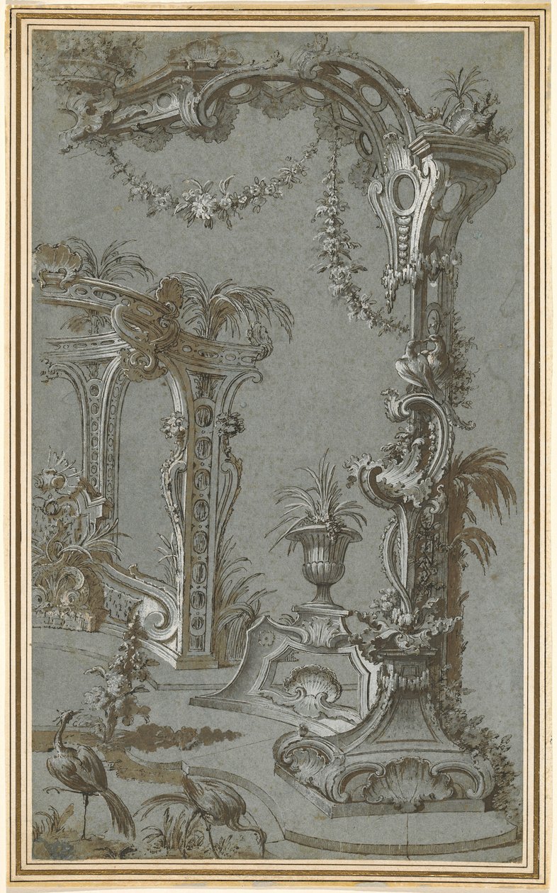 Un Enrejado y Cenador Rococó de Jean François de Cuvilliés I