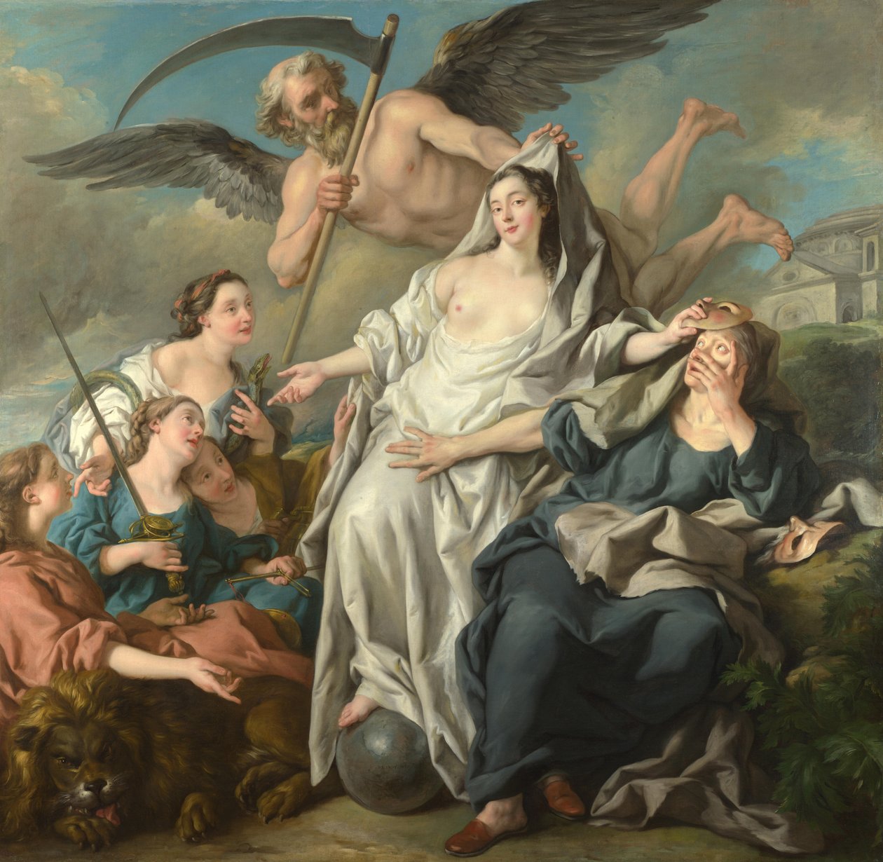 El Tiempo desvelando la Verdad, 1733 de Jean François de Troy