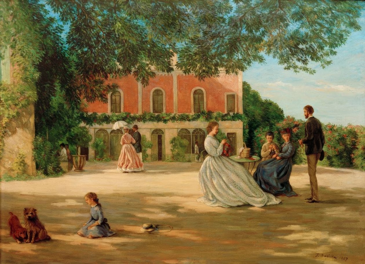 La terraza de Méric de Jean Frederic Bazille