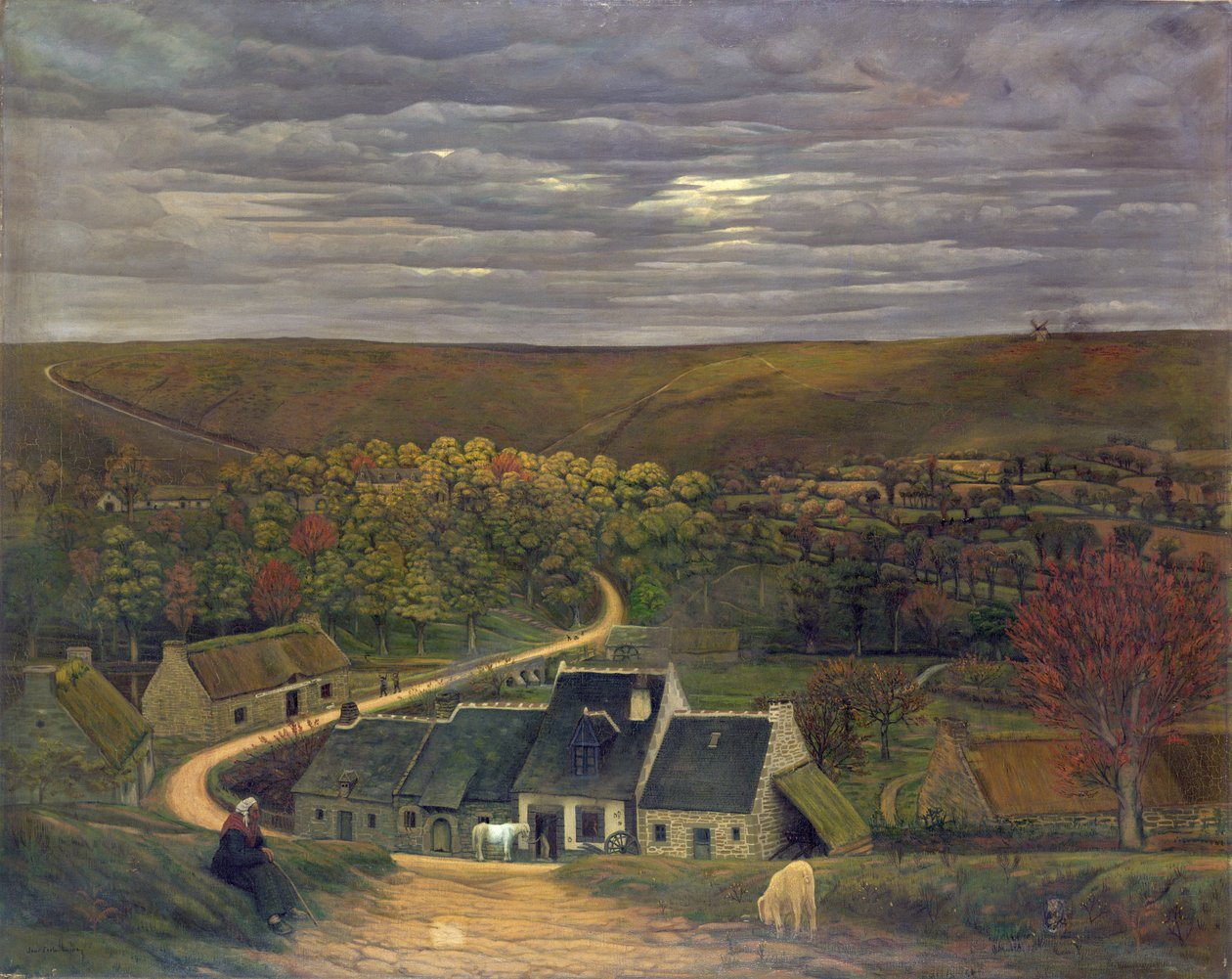El Hamlet de Cadoudal (Plumelec) Bretaña de Jean Frelaut