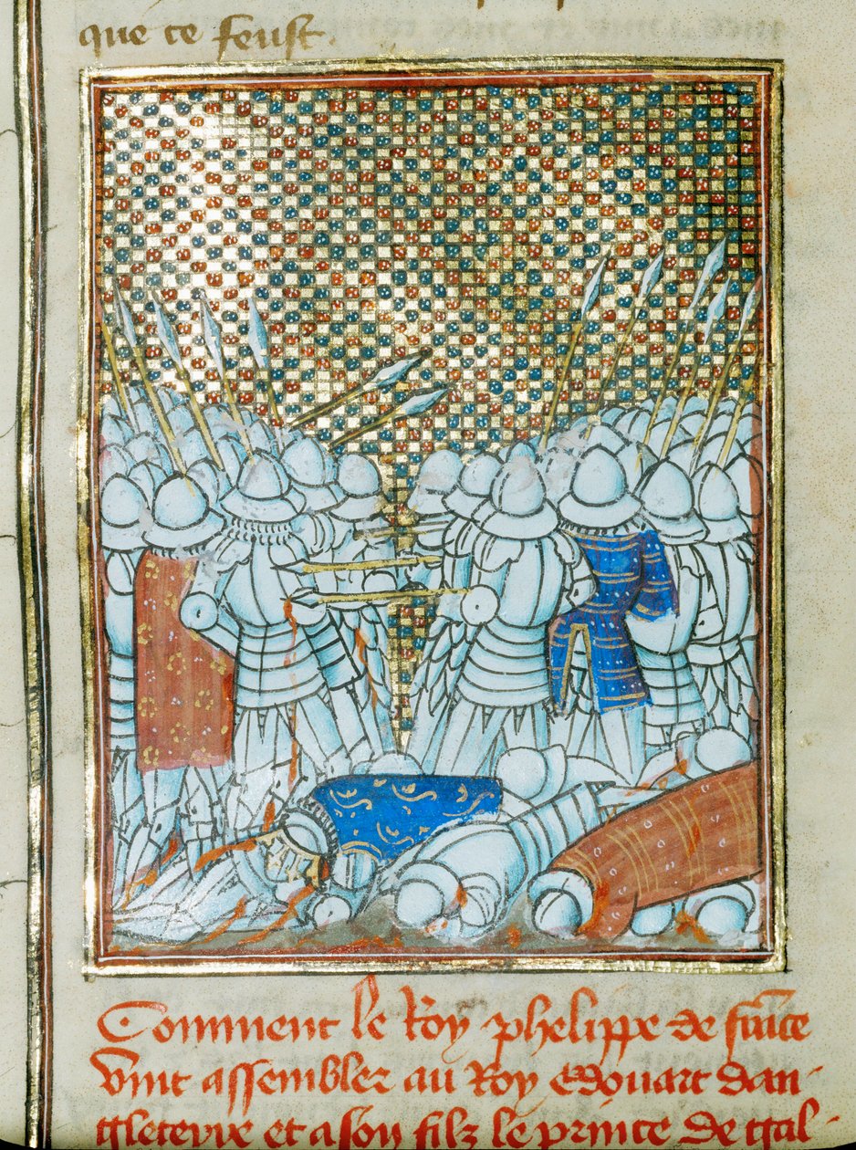 La batalla de Crecy ... de Jean Froissart