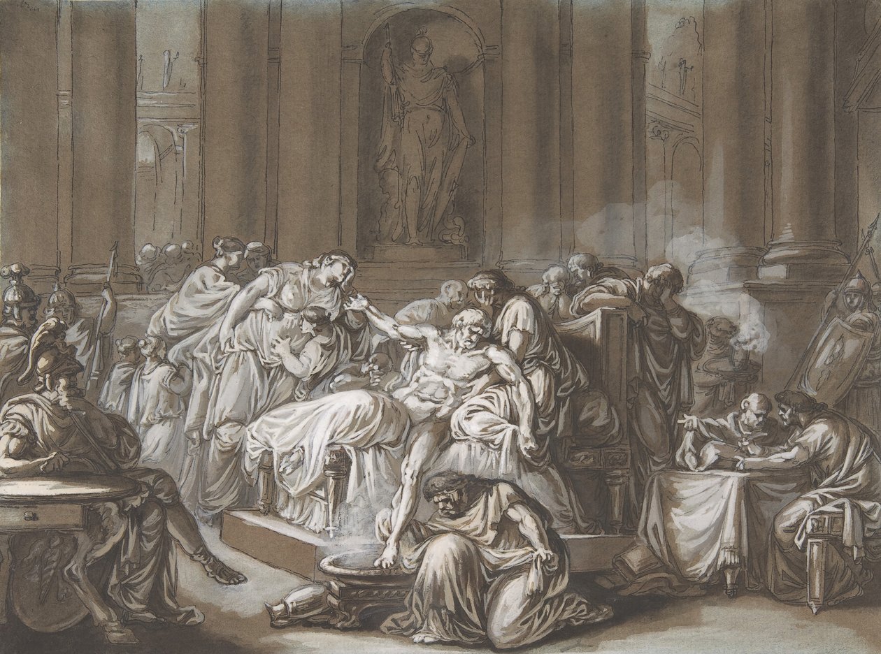 La Muerte de Séneca de Jean Guillaume Moitte