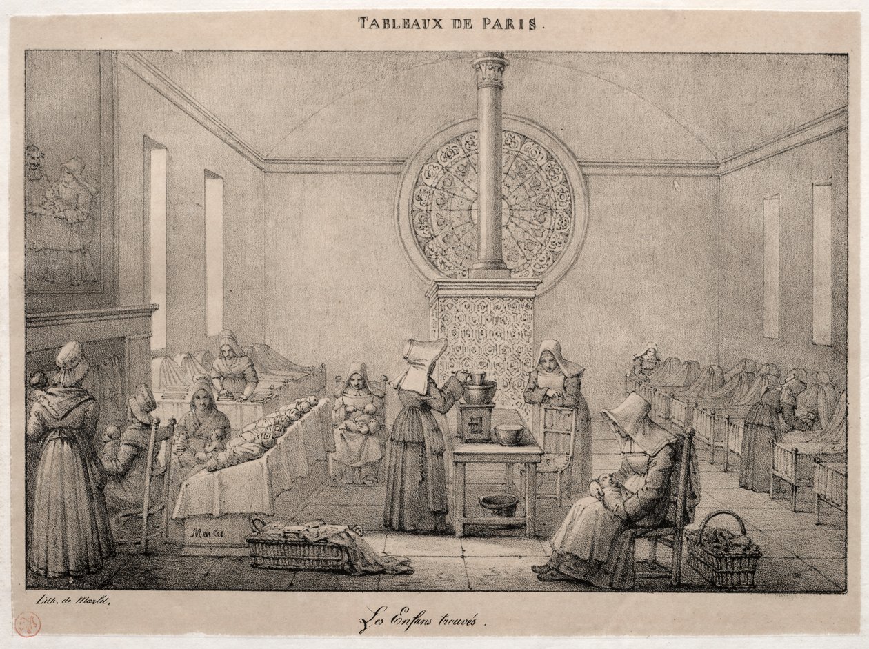 Escenas de París: El hospital de los expósitos de Jean Henri Marlet