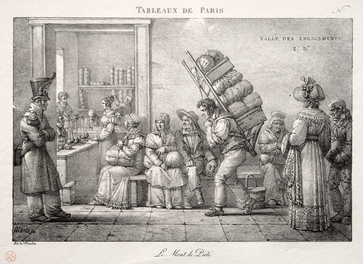 Escenas de París: La casa de empeños de Jean Henri Marlet