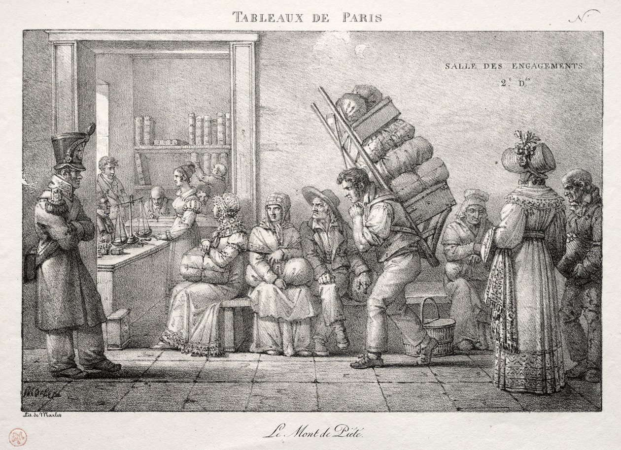 Escenas de París: La casa de empeños de Jean Henri Marlet