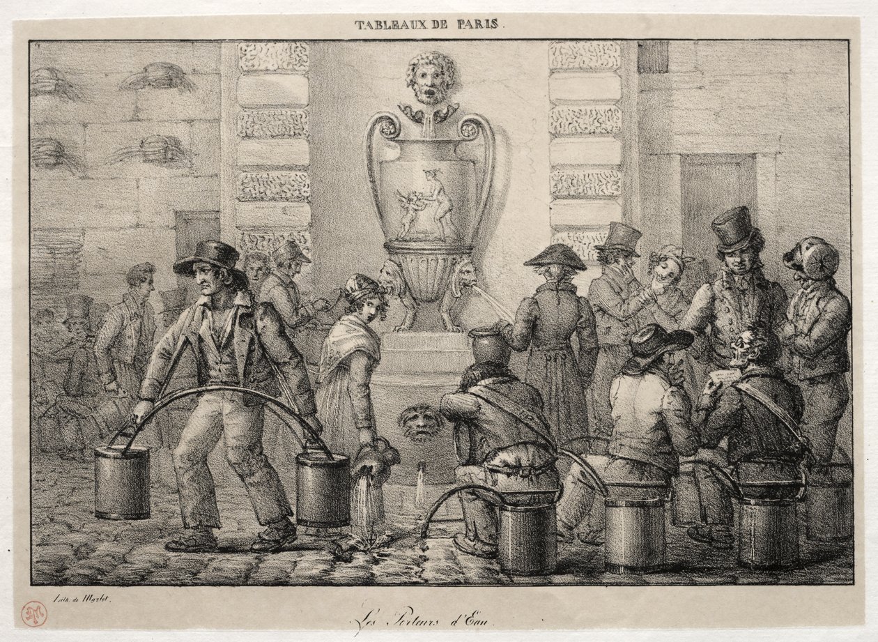 Escenas de París: Los aguadores de Jean Henri Marlet