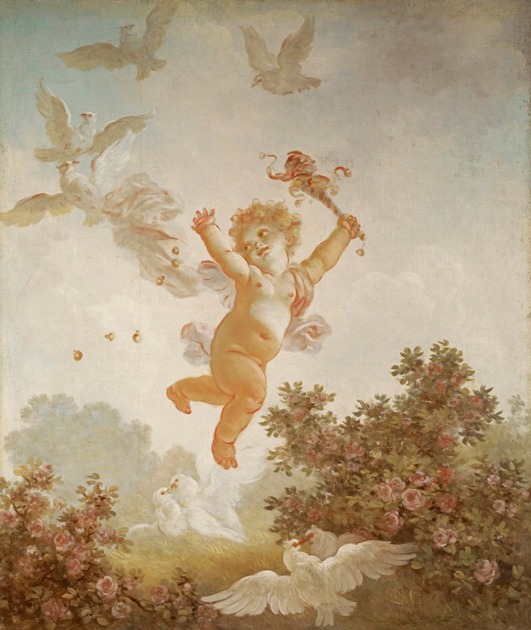 Fragonard - El progreso del amor El bufón, 1790-91 de Jean Honore Fragonard