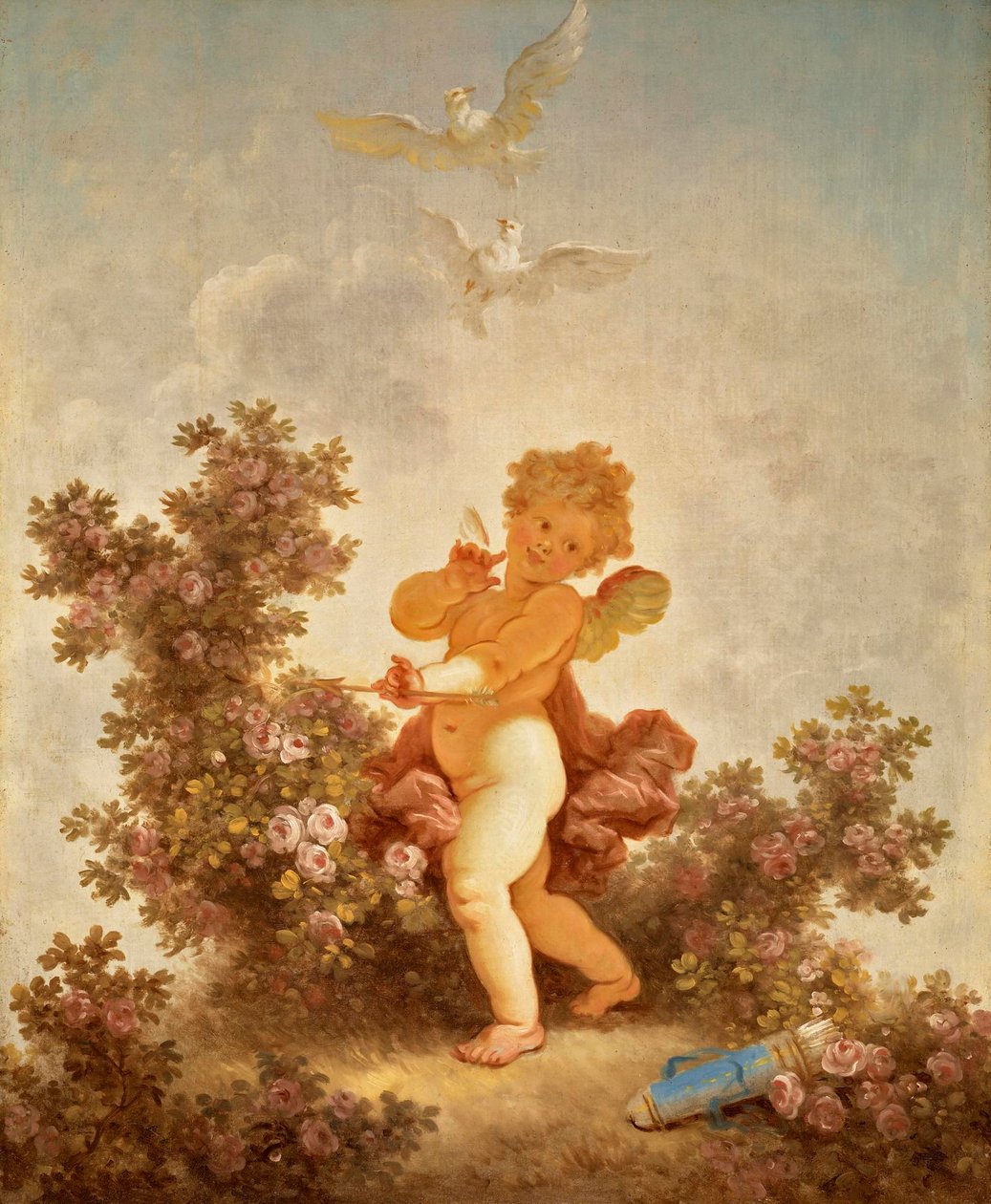 Fragonard - El progreso del amor El centinela, 1790-91 de Jean Honore Fragonard
