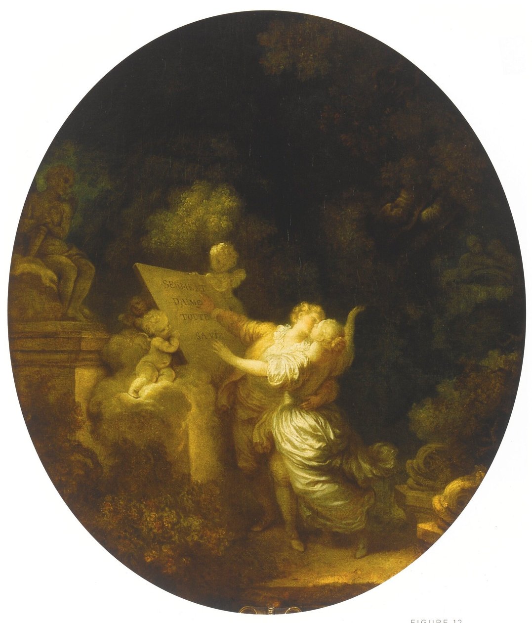 El juramento del amor de Jean Honore Fragonard