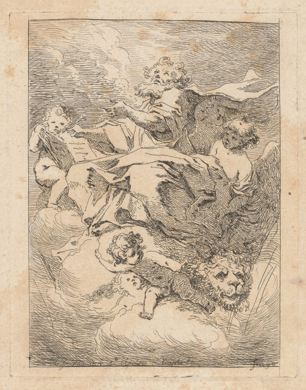 San Marcos de Jean Honoré Fragonard after Giovanni Lanfranco