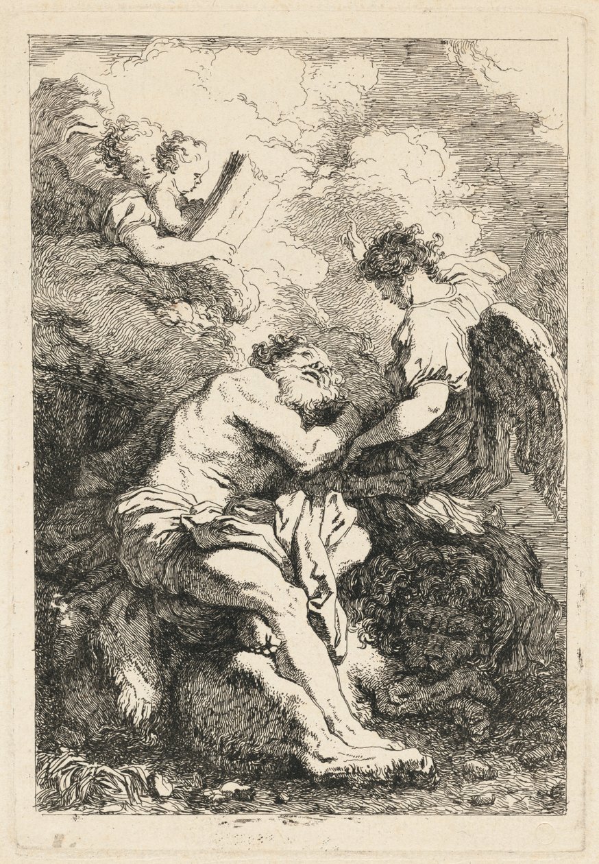 La visión de San Jerónimo de Jean Honoré Fragonard after Johann Liss