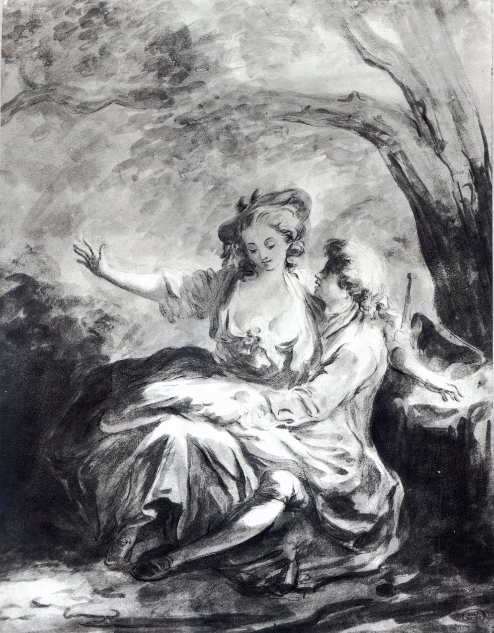 Un lugar de encuentro para el amor de Jean Honore Fragonard