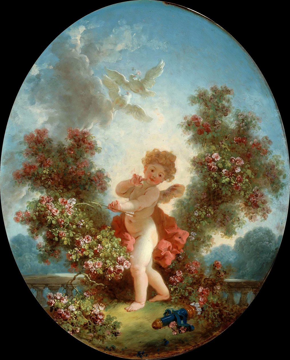 El amor en centinela de Jean Honore Fragonard