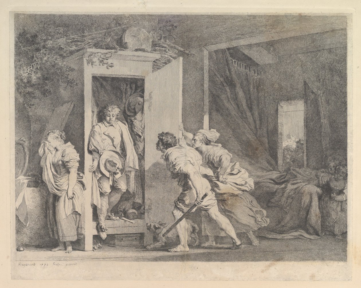El Armario, 1778 de Jean Honore Fragonard