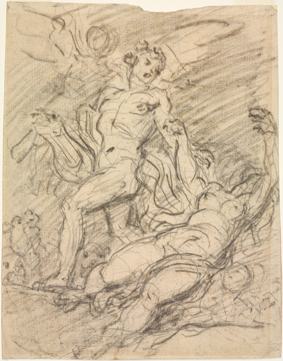 Orfeo y Eurídice (anverso) de Jean Honore Fragonard