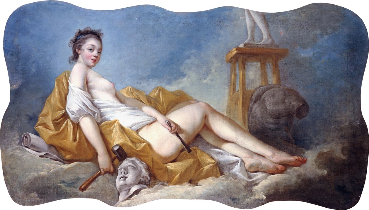 Personificación de la escultura de Jean Honore Fragonard