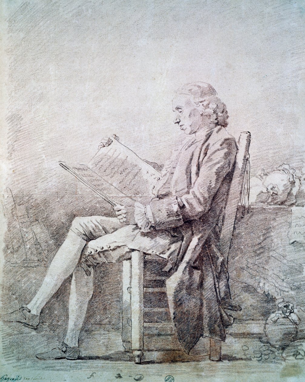 Retrato del Abad de Saint Non de Jean Honore Fragonard