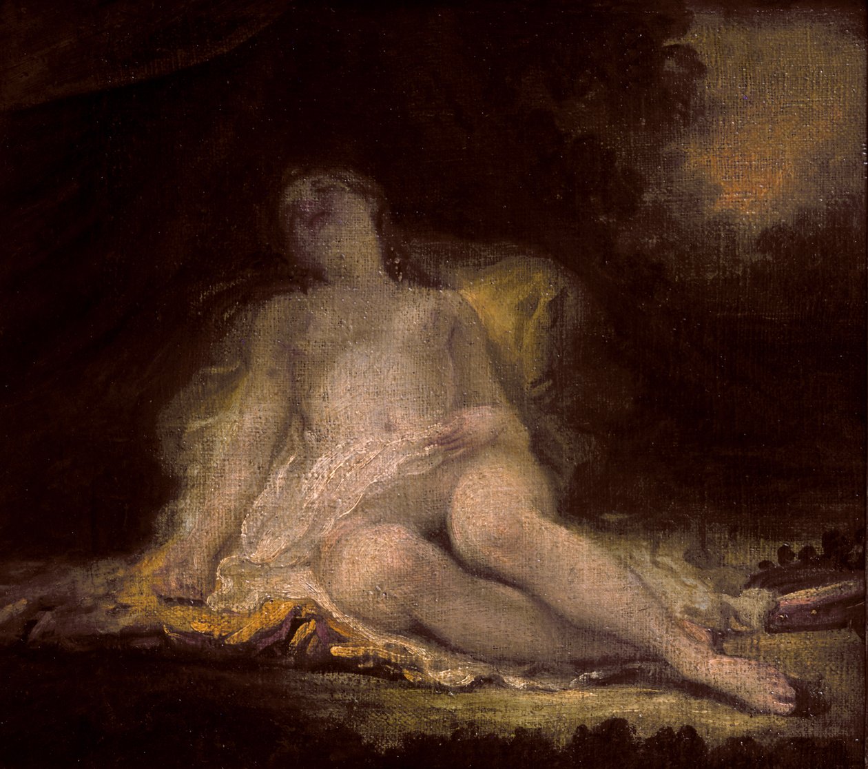 Bacante durmiente de Jean Honore Fragonard