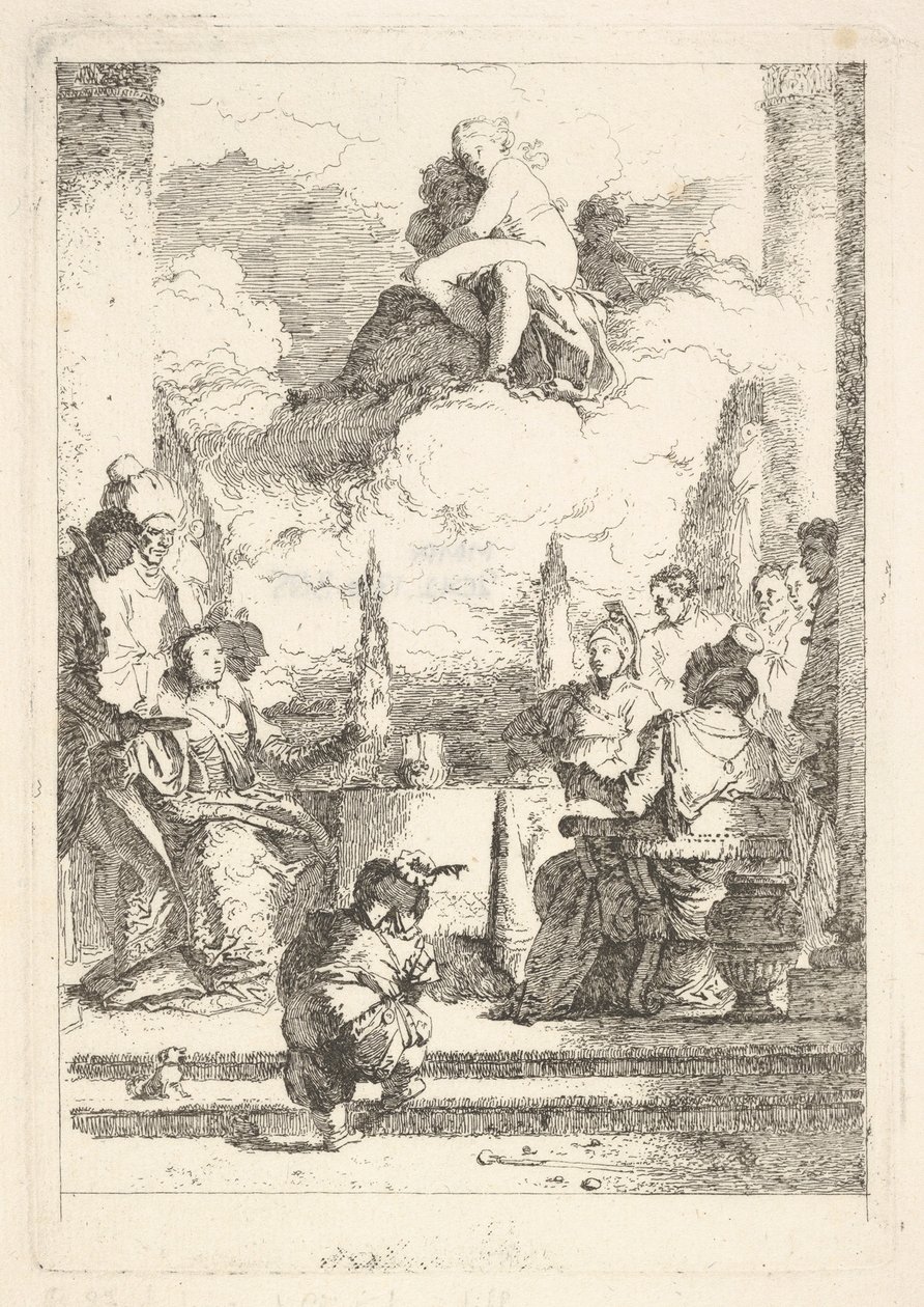 El Banquete de Antonio y Cleopatra, ca. 1764 de Jean Honore Fragonard